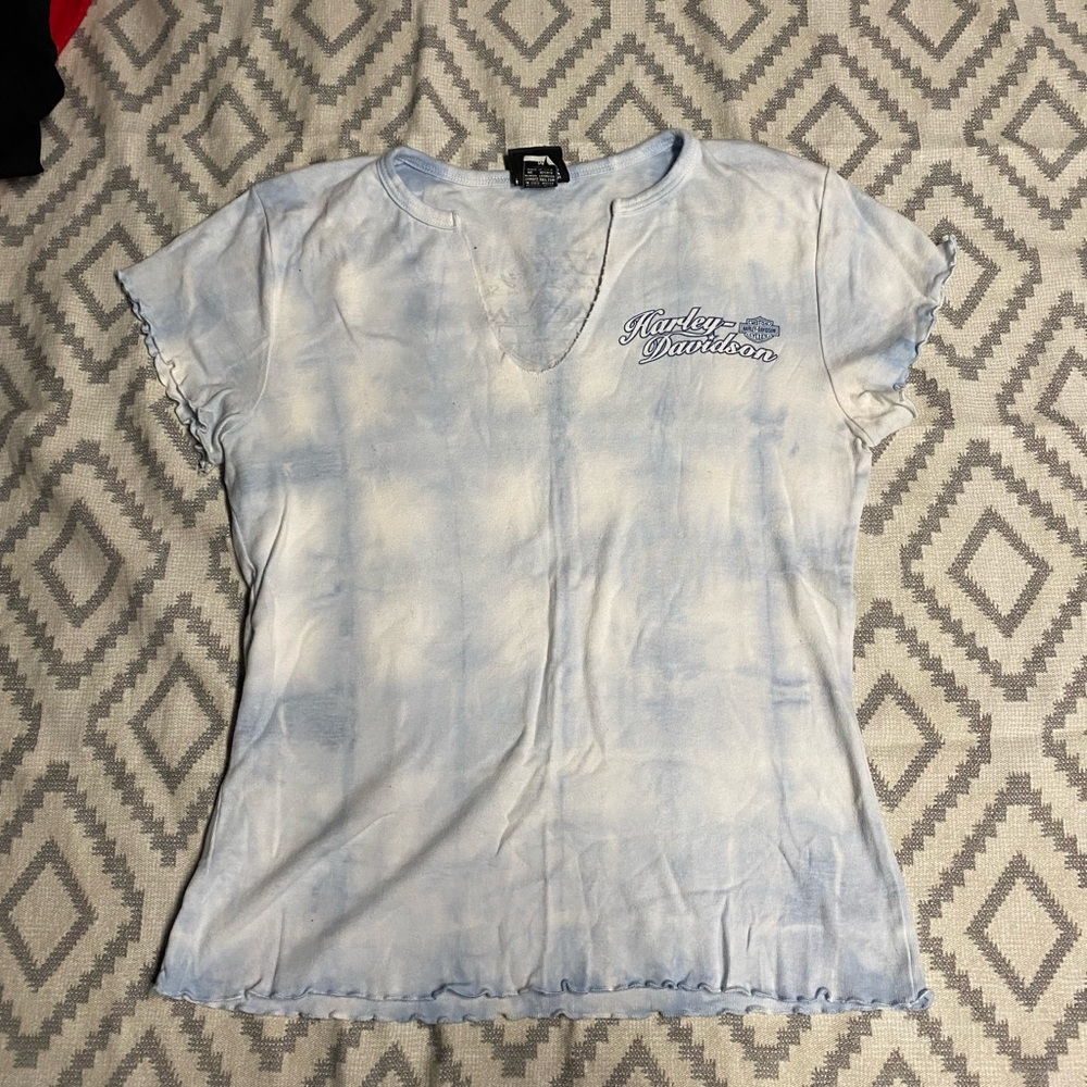 Tie dye Harley Davidson tshirt🔴